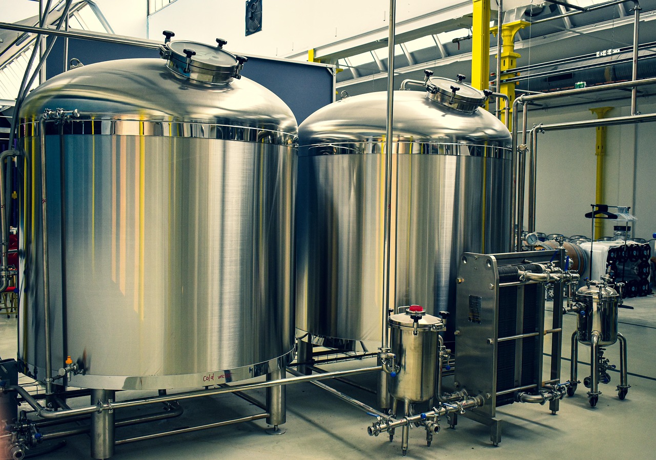 modern brewery stainless steel industrial